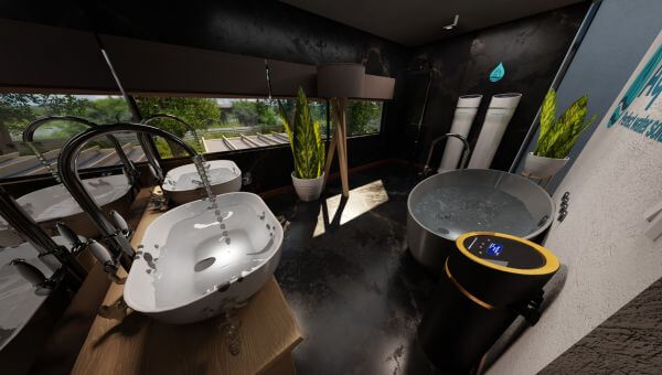 Hệ thống lọc tổng gia đình loại bỏ cặn bẩn, vi khuẩn và kim loại nặng, mang đến nguồn nước tinh sạch, an toàn cho uống, nấu ăn và sinh hoạt hàng ngày.