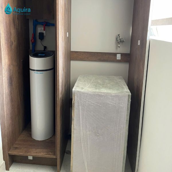 với thiết kế nhỏ gọn có thể lắp trong tủ kỹ thuật hay ngoài ban công, không tốn quá nhiều diện tích