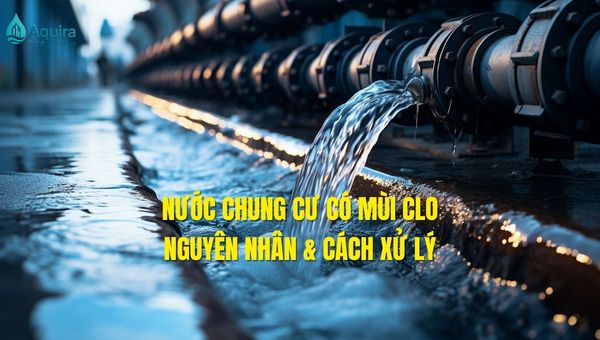 nước chung cư có mùi clo