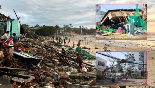 Thiệt hại bão số 13 đã gây mưa lớn, gió mạnh khắp miền Trung – Tây Nguyên, khiến nhiều nhà dân, cơ sở hạ tầng và cây trồng bị hư hại nghiêm trọng.