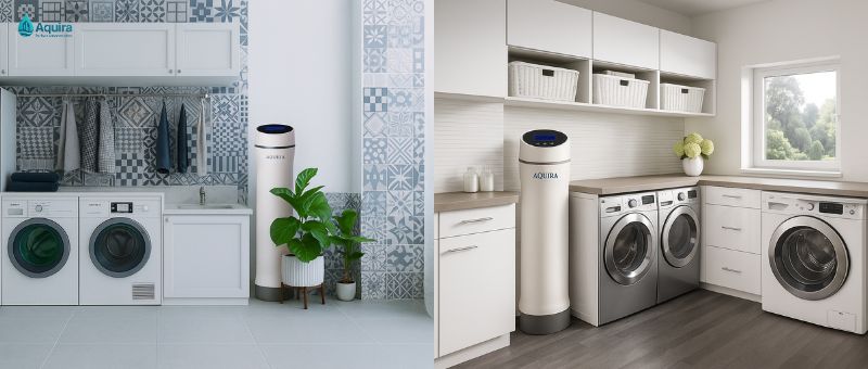 là hệ thống xử lý nước đầu nguồn, được lắp ngay tại vị trí nước đi vào nhà. Mục tiêu: loại bỏ cặn, gỉ sét, clo dư, tạp chất, màu mùi và vi sinh để toàn bộ nước sinh hoạt