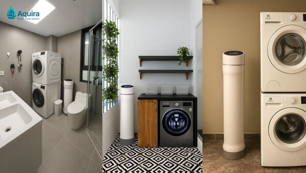 Tóm tắt ba hệ lọc tổng nổi bật dành cho nhà phố và biệt thự, phù hợp nhiều công suất phòng tắm và đảm bảo chất lượng nước cao cấp.