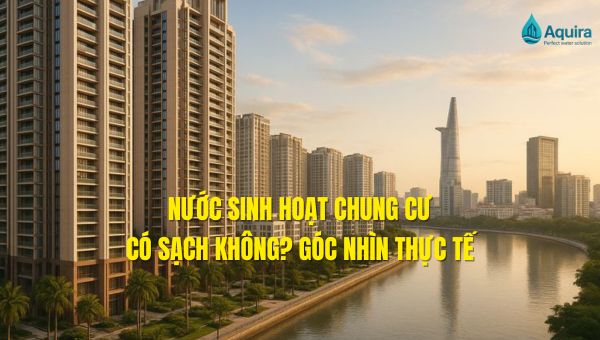 nước sinh hoạt chung cư có sạch không