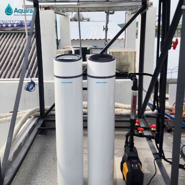 Dòng sản phẩm lọc tổng nhà phố Aquira Jacobi Prime được thiết kế nhỏ gọn, lọc nước toàn diện ngay đầu nguồn, phù hợp nhà phố, chung cư, đảm bảo nước sạch ổn định cho sinh hoạt hằng ngày. 