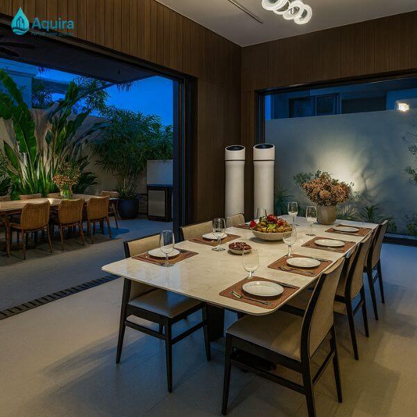 Hệ thống lọc công suất quá nhỏ hoặc quá lớn so với nhu cầu thực tế gây lãng phí hoặc không đảm bảo nước sạch cho cả biệt thự, ảnh hưởng đến sinh hoạt hàng ngày.