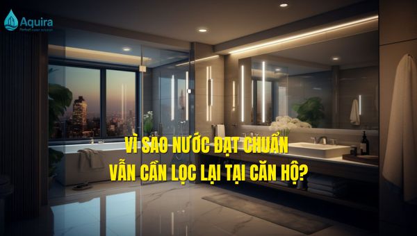 vì sao nước đạt chuẩn vẫn cần lọc lại