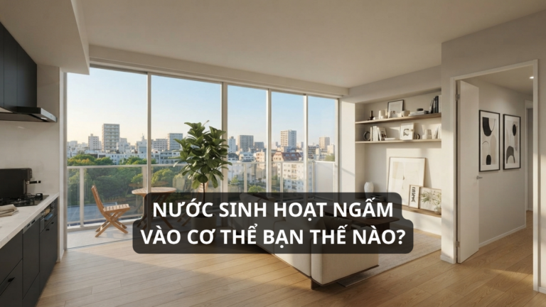 Nước sinh hoạt ngấm vào cơ thể bạn thế nào