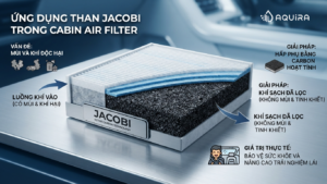 Carbon hoạt tính trong cabin air filter