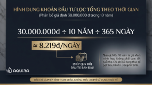 Chi phí đầu tư lọc tổng 30 triệu đồng quy đổi theo ngày
