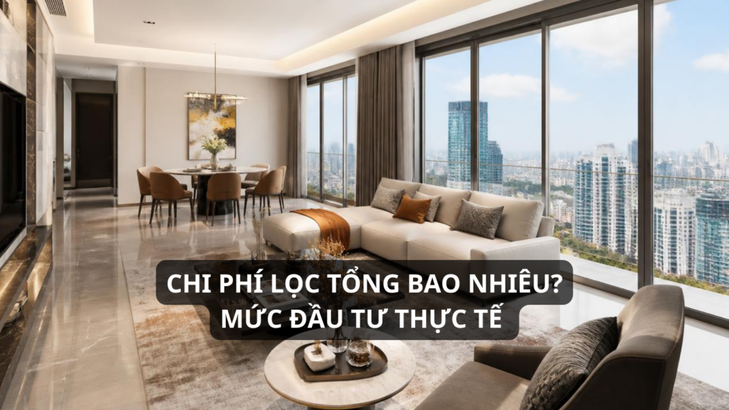 Chi phí lọc tổng bao nhiêu mức đầu tư thực tế