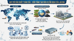 Quy mô toàn cầu giúp Jacobi đảm bảo nguồn cung và chất lượng sản phẩm