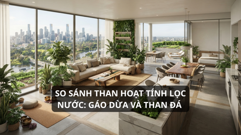 So sánh than hoạt tính lọc nước gáo dừa và than đá