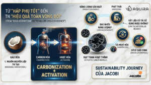 sustainability vòng đời than hoạt tính Jacobi sản xuất sử dụng tái hoạt hóa