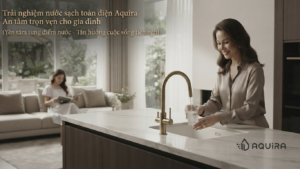 Không gian sinh hoạt gia đình sau khi hoàn thiện giải pháp xử lý nước