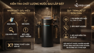 Kiểm tra chất lượng nước sau khi lắp máy lọc tổng