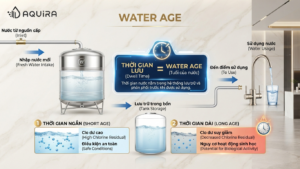 Nước để trong bồn lâu và khái niệm water age