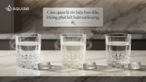 Quan sát màu và cặn