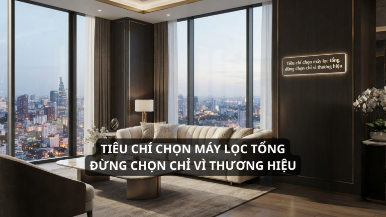 Tiêu chí chọn máy lọc tổng, đừng chọn chỉ vì thương hiệu