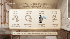 Hệ thống lọc tự động sục xả trong quá trình vận hành